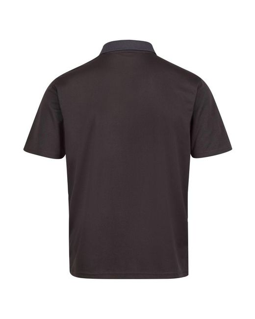 Regatta Black Pro Moisture Wicking Polo Shirt (Seal) for men