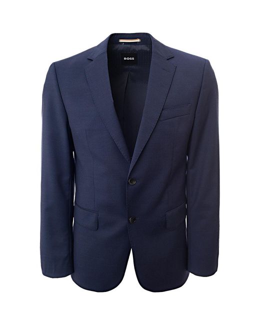 Boss Blue Italian Fabric Stretch Tailoring Slim Fit for men