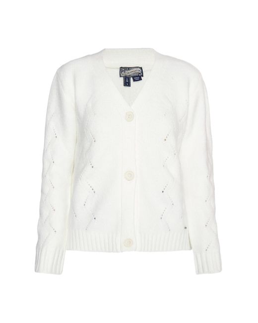 Dreimaster Vest Wolwit in het White