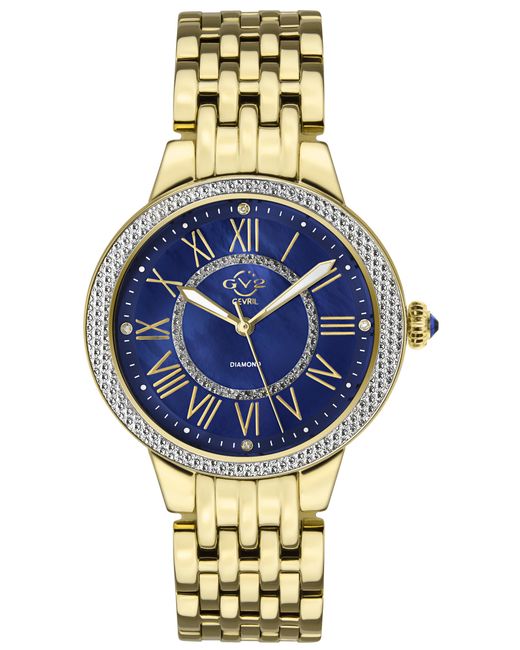 Gv2 Blue Astor Ii Swiss Quartz Diamond Mop Dial