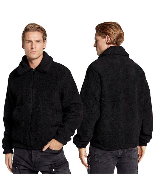 Brave Soul Black Fleece Jacket for men