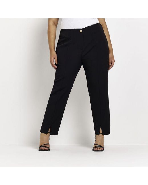 Buy Ailanis Women Black, Pink Cotton Blend Cigarette Trousers L Online at  Best Prices in India - JioMart.