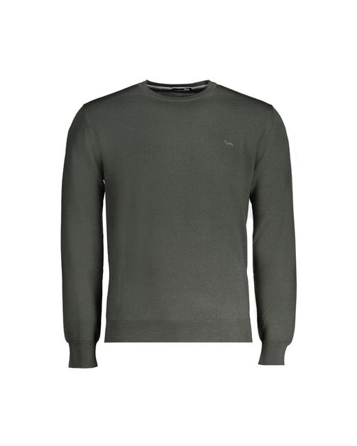 Harmont & Blaine Green Crew Neck Jumper Solid Style for men