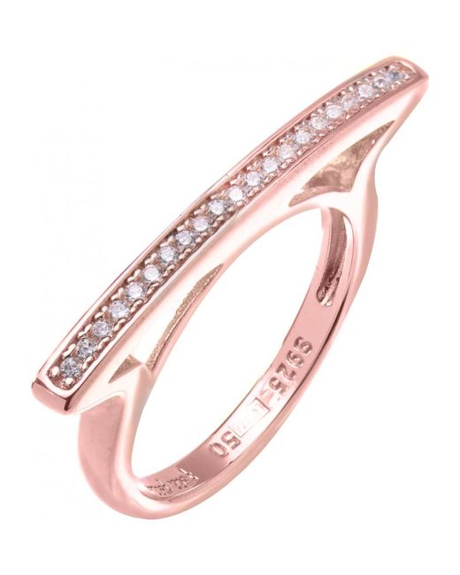 Folli Follie Pink 3R17S012Rc-54 Ladies Ring