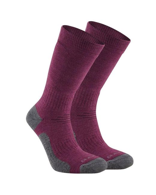 Craghoppers Purple Adult Trek Merino Wool Socks (Wildberry)