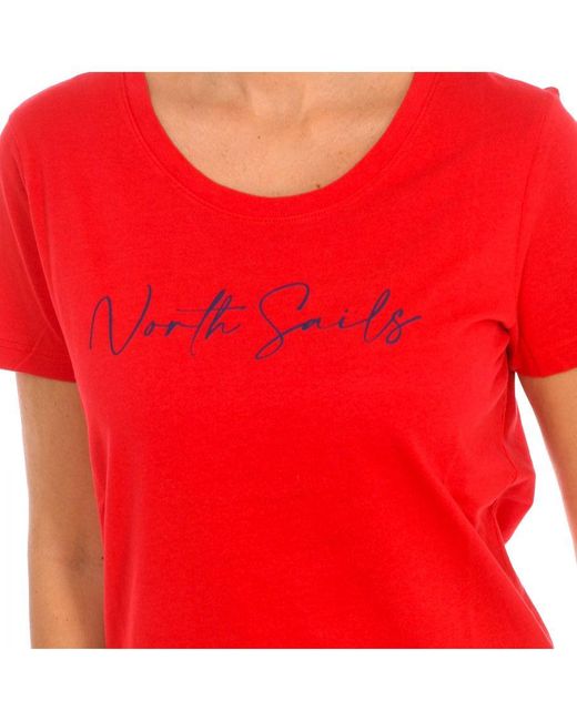 North Sails Red Short Sleeve T-Shirt 9024330