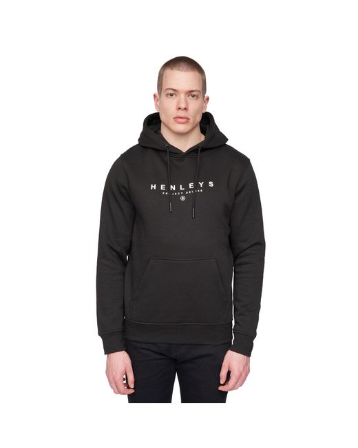 Henleys Black Ninesix Hoodie for men