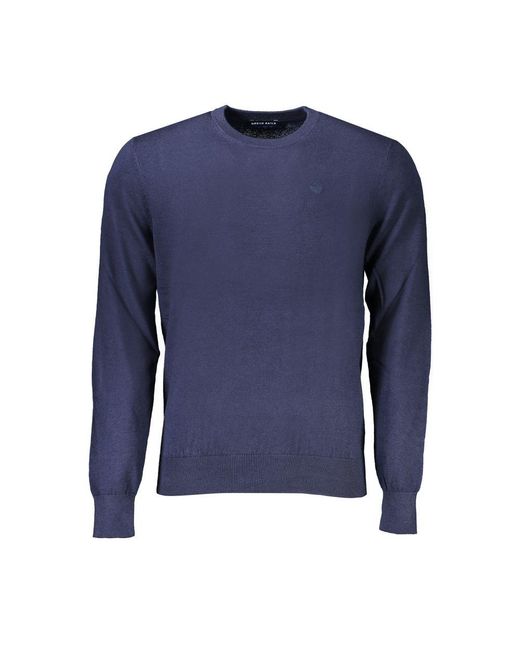 North Sails Blue Crew Neck Jumper Knitwear Style for men