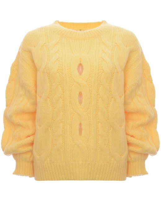 Mango Yellow Cut Out Jumper