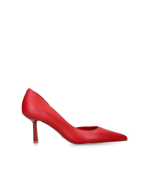 Steve Madden Red Leather Vena Heels