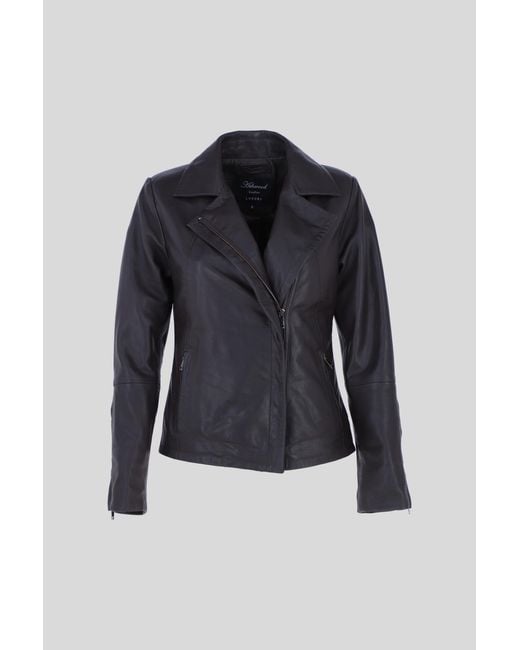 Ashwood Leather Gray Real Biker Jacket With Hidden Zips