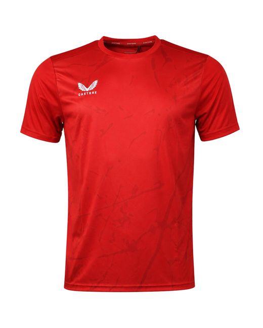 Castore Red Marble Printed T-Shirt for men