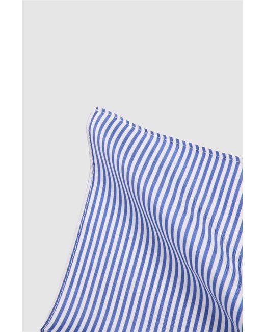 Alexandre Silver Label Blue Pocket Square for men