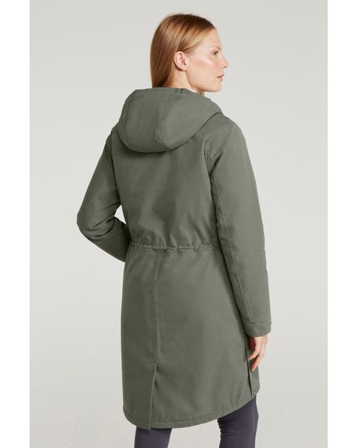 Mountain Warehouse Green 'Polperro' Padded Jacket With Front Pockets Waterproof Coat Cotton