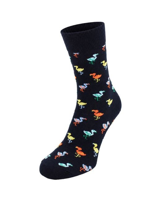 Happy Socks Blue 1-Pack Flamingo Cotton for men