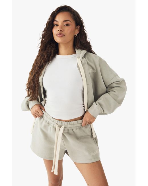 DSGN Studio Green Contrast Drawcord Sweat Short