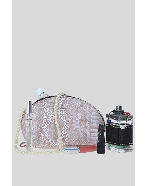 Ashwood Leather Pink 'Philippa' Real Makeup Bag