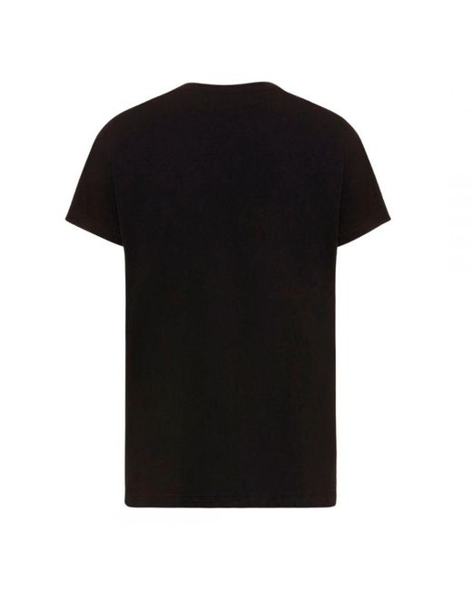 DIESEL Black T-Just-Y4 D Logo T-Shirt Cotton for men