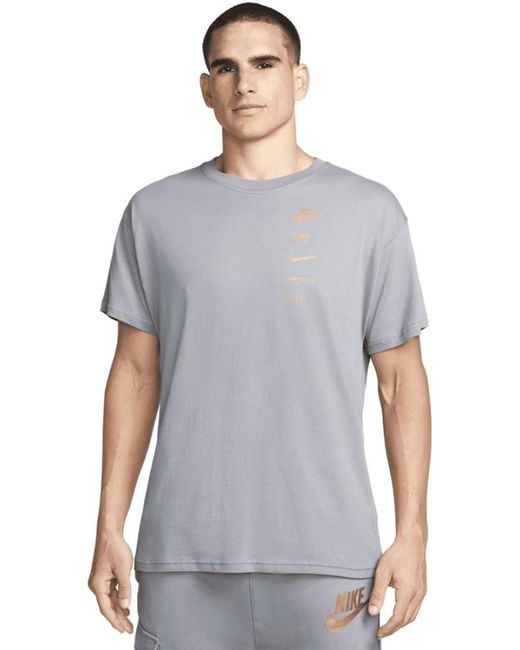 Nike Gray Sportswear T-Shirt for men
