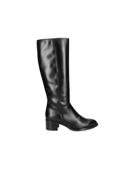 Carvela Kurt Geiger Black Leather Spectate High Leg Boots