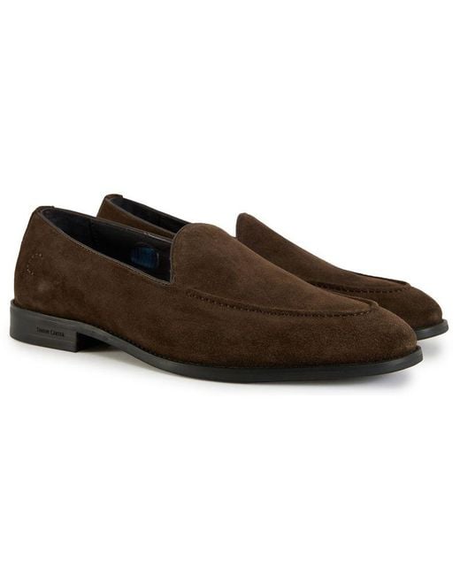 Simon Carter Brown Fes Loafer Shoes for men
