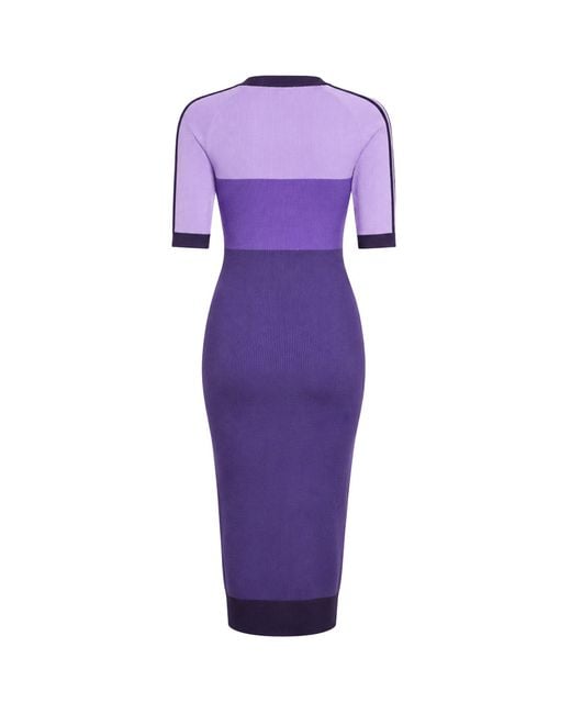Adidas Purple X Ksenia Schnaider Knit Dress Viscose