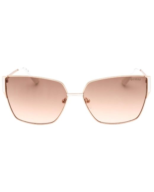Guess Pink Gradient Lensed Matte Sunglasses