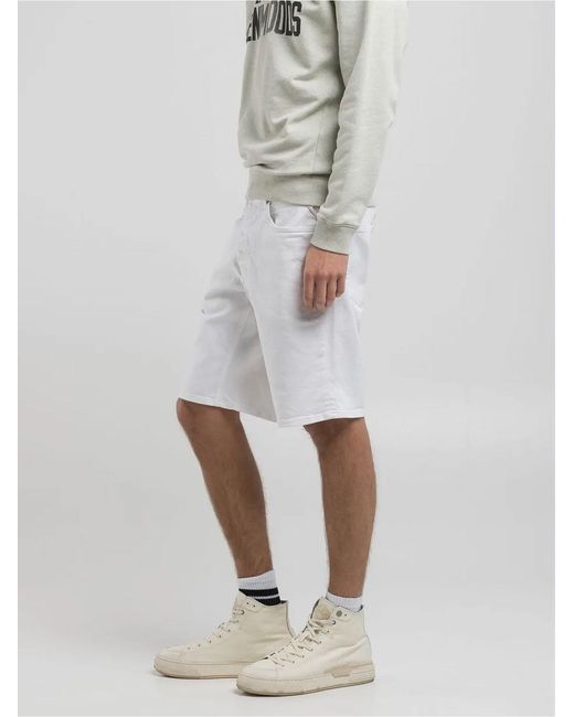 Replay White Grover Short for men