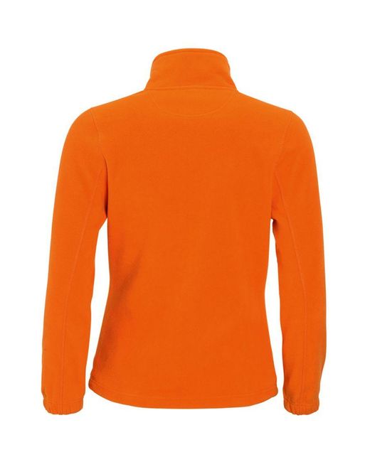 Sol's Orange Ladies North Full Zip Fleece Jacket