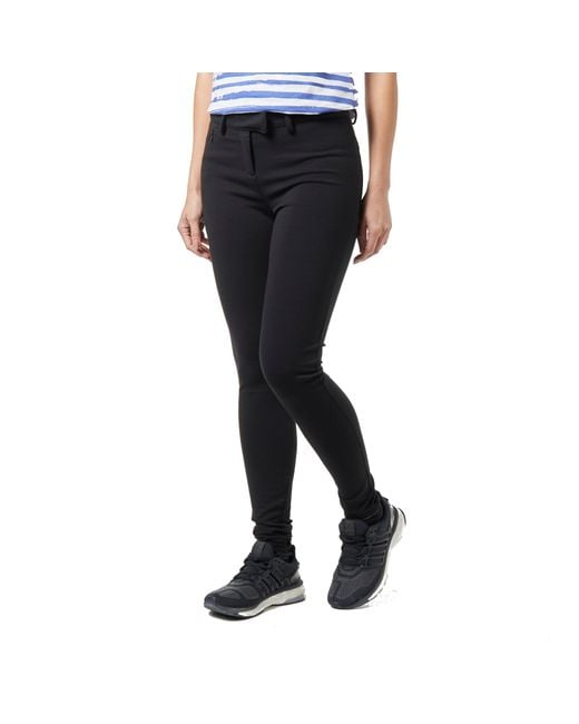 Peter Storm Black Water Resistant Walking & Hiking Leggings With Active Stretch Fabric