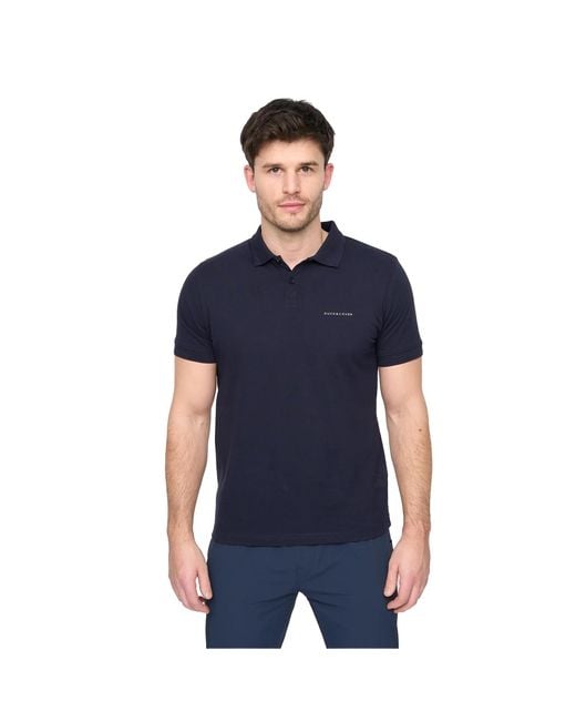Duck and Cover Blue Limatar Short-Sleeved Polo Shirt Cotton for men