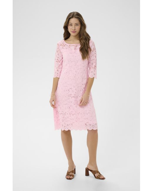 Cream Jurk Crpria Jurk A-Shape in het Pink