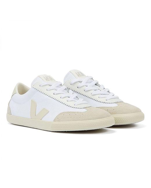 Veja White Volley Pierre Trainers Cotton