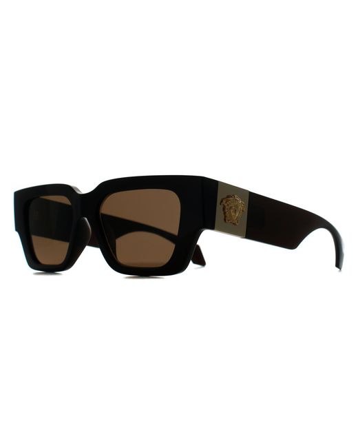 Versace Brown Square Transparent Ve4497U Metal
