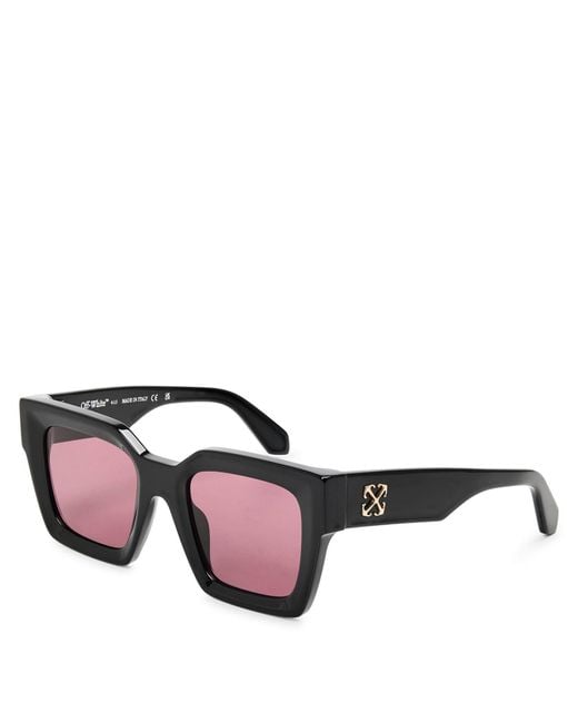 Off-White c/o Virgil Abloh Black Accessories Off Square Sunglasses for men