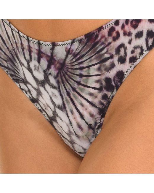 Guess White Light Thong With Elastic Fabric O0Be08Mc03M