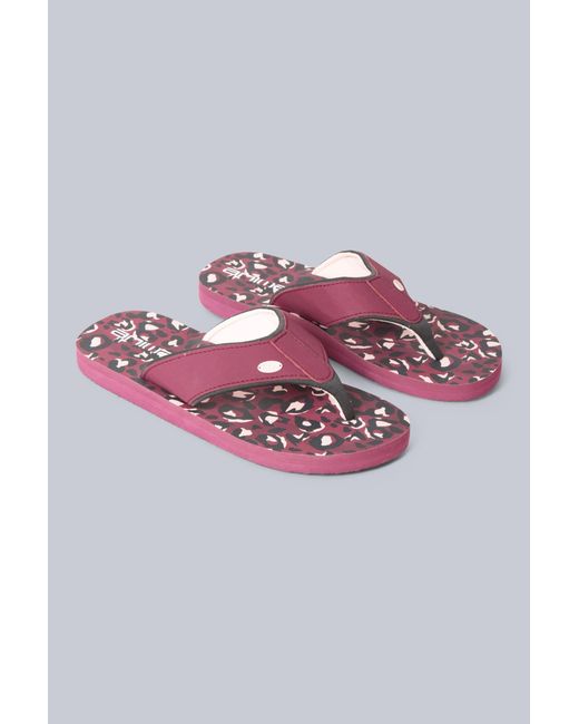 Mountain Warehouse Pink 'Swish' Flip Flops With Soft Padded Upper Straps Slip-On Beach Sandals
