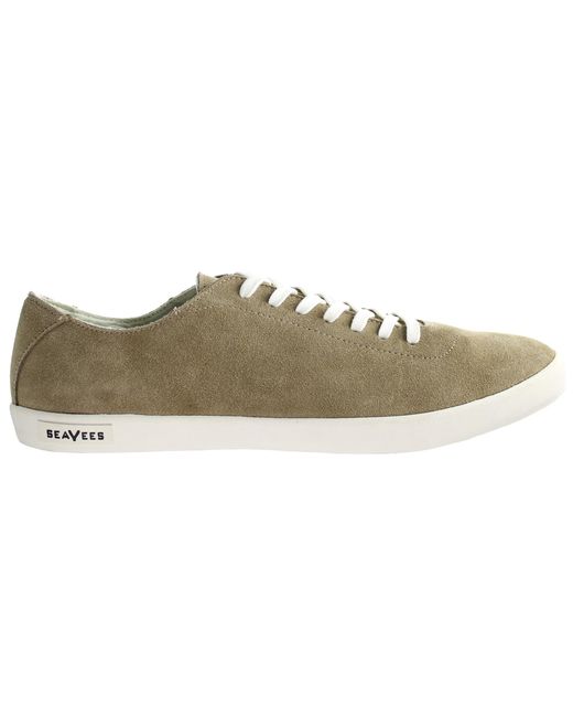 Seavees Brown Racquet Club Sneaker Dark Sand Shoes Leather for men