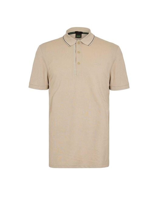 Boss Natural Paule 4 Polo Shirt (Light) Cotton for men