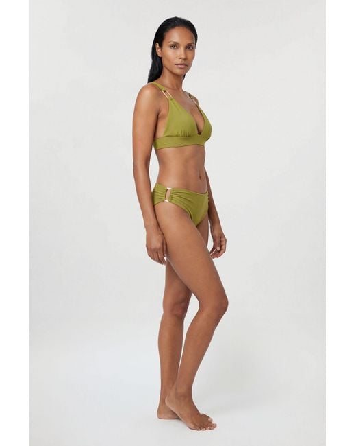 Karen Millen Green Trim Detail Bikini Bottoms