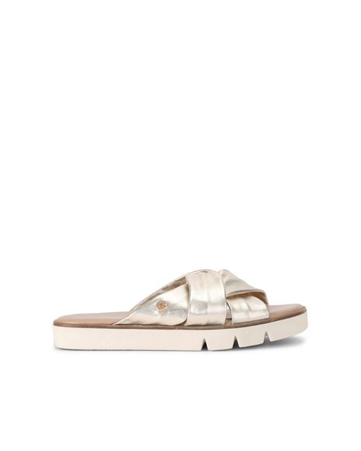 Carvela Kurt Geiger Natural Carvela Sandals Gold Leather Vita