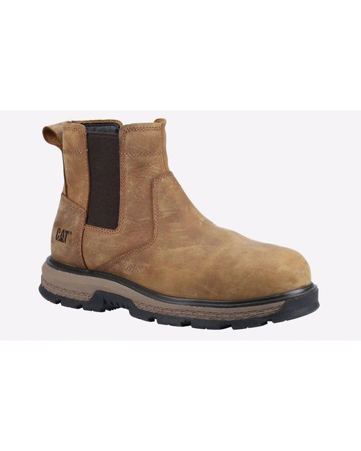 Caterpillar Safety Black Exposition Chelsea Boots for men
