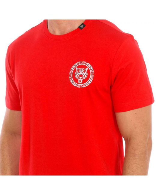 Philipp Plein Red Tips412 Short Sleeve T-Shirt for men