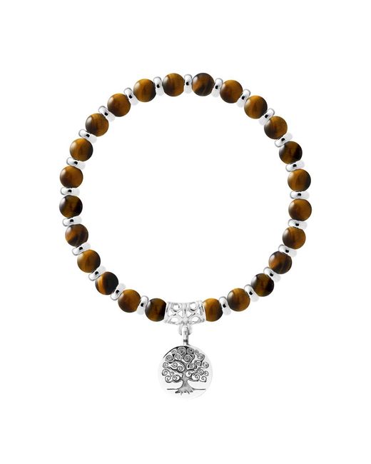 Rodney & Rolf Brown Bracelet Sterling 925 Coconut Grove