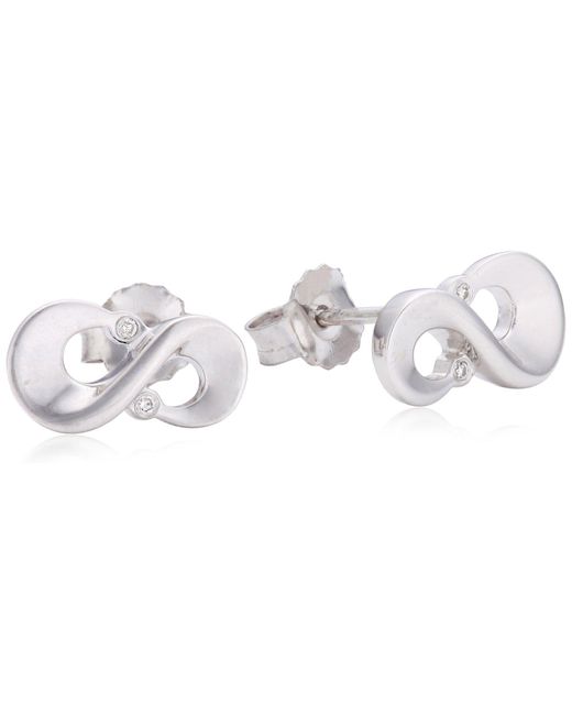 Orphelia Black 925 Sterling Stud Earrings