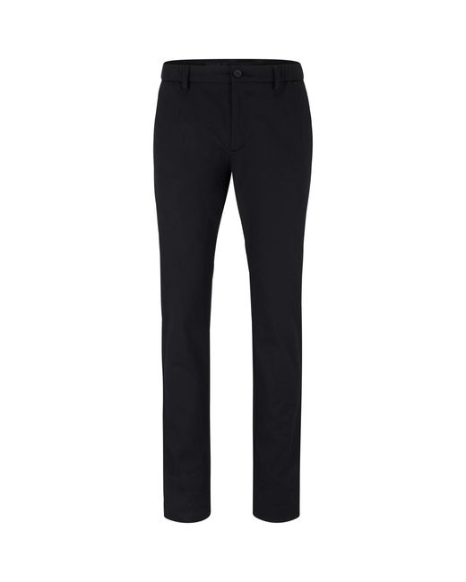 Boss Blue Rogan2 Solid Patterned Straight Trousers for men
