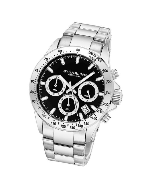 Stuhrling Metallic Ultima 3960 Quartz 42Mm Chronograph for men