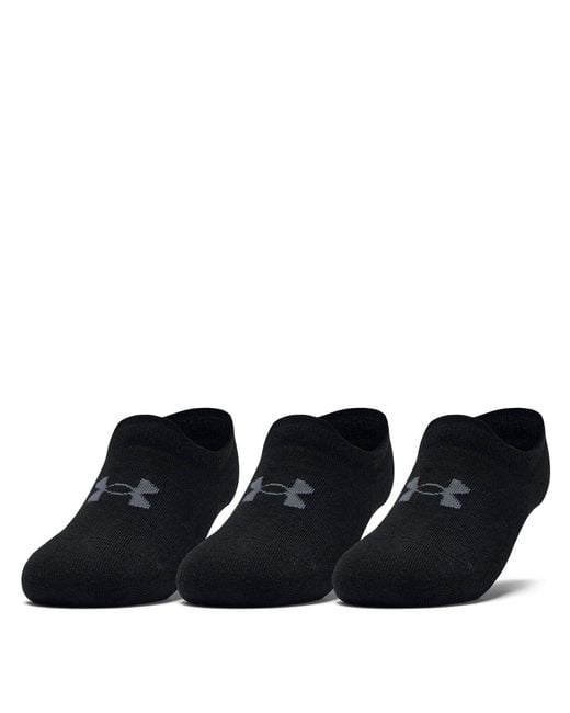Under Armour Blue Essential Liner No Show Trainer Socks for men