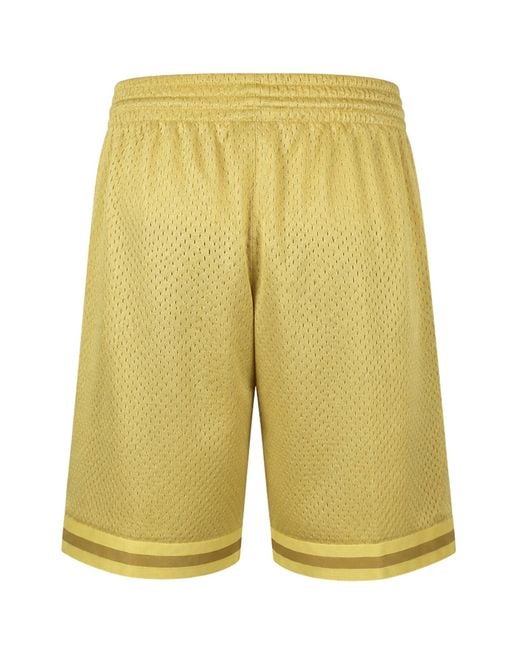 Mitchell & Ness Yellow Nba Dallas Mavericks Midas Swingman Shorts for men