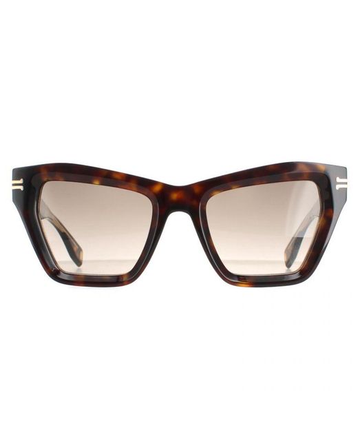 Marc Jacobs Brown Cat Eye Havana Crystal Gradient Mj 1001/S Sunglasses